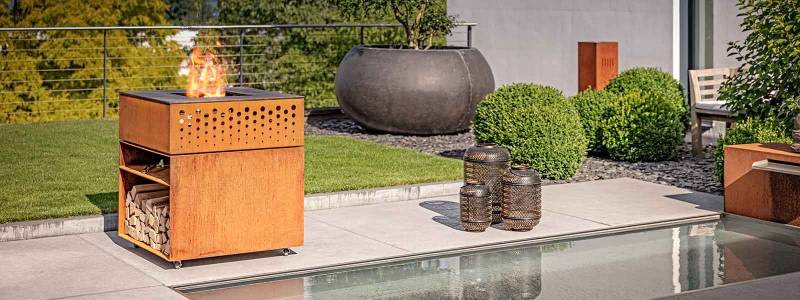 Brasero ATTIKA - modèle QU sur socle - à Portet sur Garonne - 31 Haute Garonne