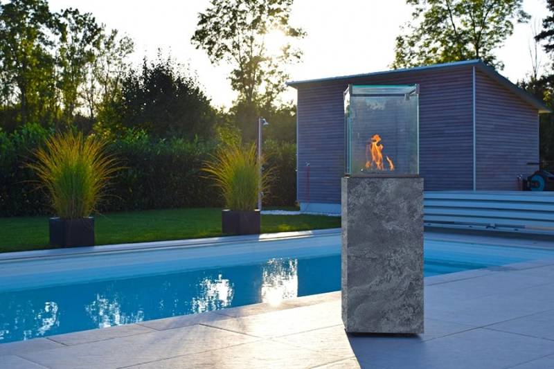 Le NEO-CUBE Foyer d'extérieur à gaz chez CUISINE OUTDOOR à TOULOUSE