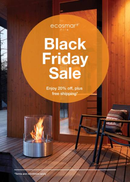 Découvrez la Black Friday ECOSMART FIRE JUSQU AU 27 NOVEMBRE 2023